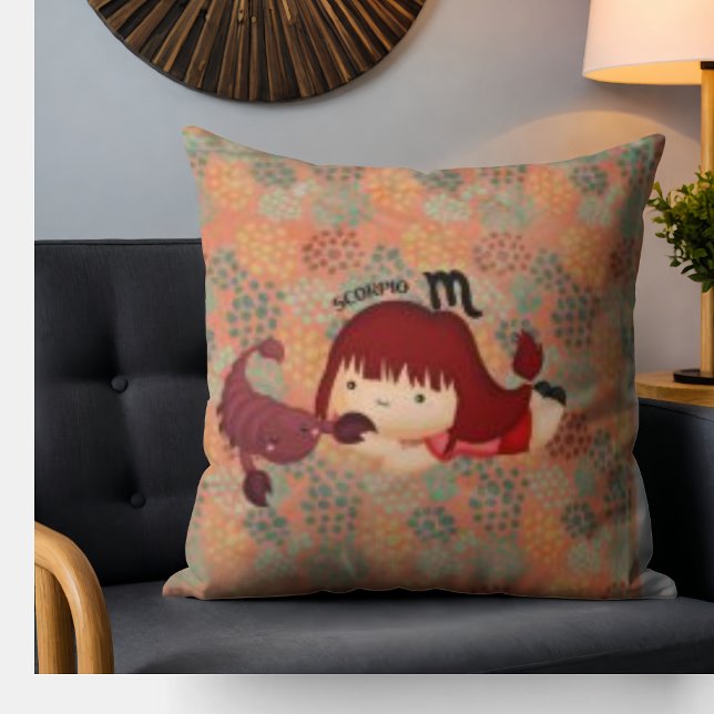 Juvenile Scorpio Throw Pillow (Creator Uploaded)