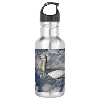 Juvenile Swan in Icey River 532 Ml Water Bottle
