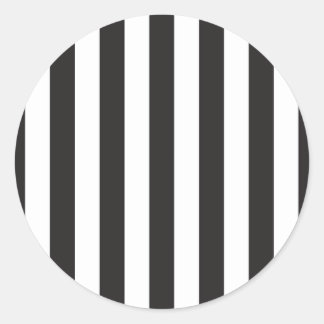 Juventus Torino stripes football club Italy black Classic Round Sticker