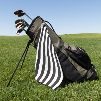 Juventus Torino stripes football club Italy black Golf Towel