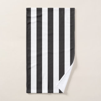 Juventus Torino stripes football club Italy black  Hand Towel