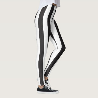 Juventus Torino stripes football club Italy black Leggings