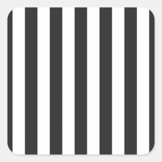 Juventus Torino stripes football club Italy black Square Sticker