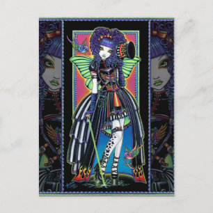 Juxtapose Rainbow Fairy Carnival Postcard