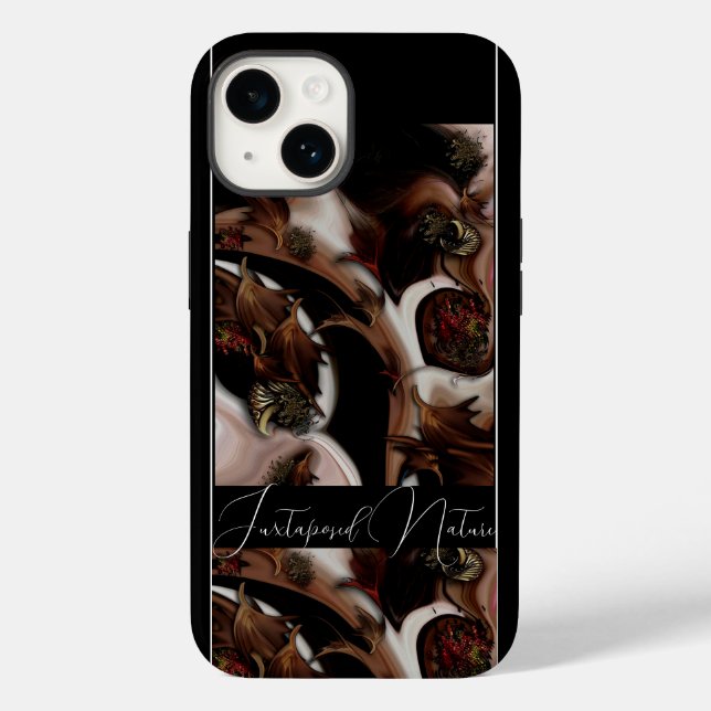 "Juxtaposed Nature",  Apple iPhone 14 Case (Back)