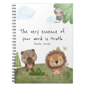 JW 2023 year text Psalm 119:160 safari kids Notebook