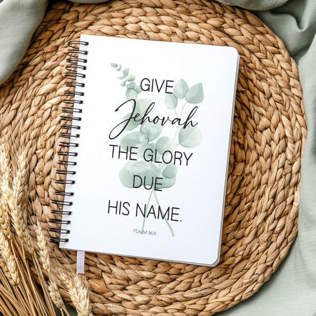 JW 2025 Année Carnet texte avec Eucalyptus Feuille (Créateur téléchargé)