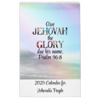 JW 2025 Calendar with Year Text