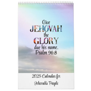 JW 2025 Calendar with Year Text