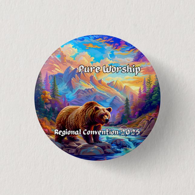 JW 2025 Pure Worship Regional Convention Pin (Front)