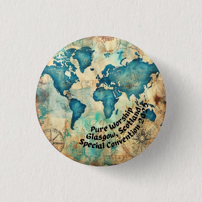 JW 2025 Pure Worship Special Conv Scotland 1 Inch Round Button (Front)