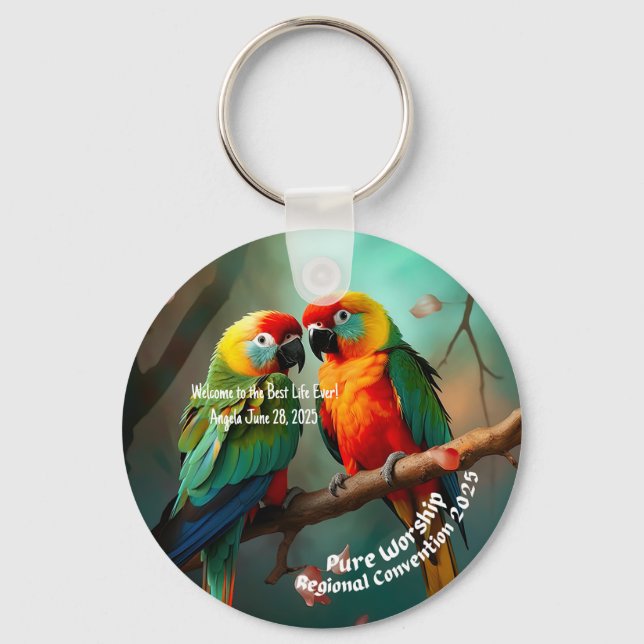 JW 2025 Regional Convention Baptism Keepsake Gift Keychain (Front)