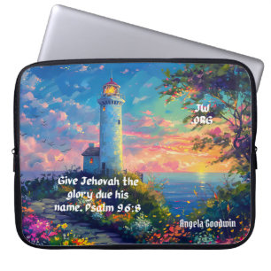 JW 2025 Year Text Psalm 96:8 Personalized Laptop Sleeve
