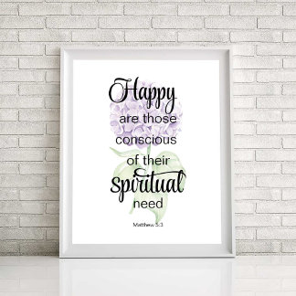 JW 2026 Year Text with Hydrangea Print