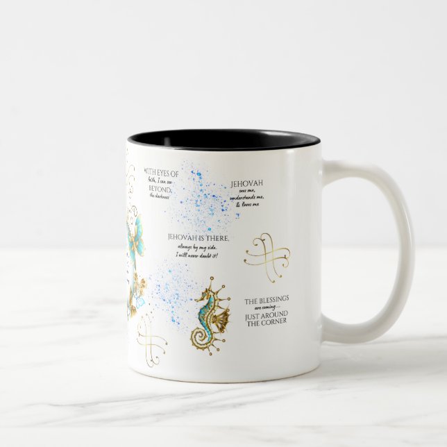 JW Affirmations spirituelles Café Mug (Droit)