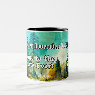 JW Baptism Gift for New Brothers Mountain Scenery Two-Tone Coffee Mug