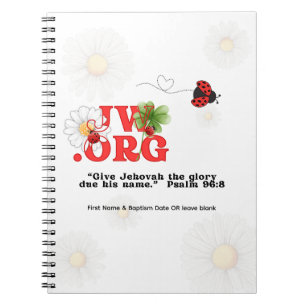 JW Baptism Gift Keepsaké - Carnet pour elle