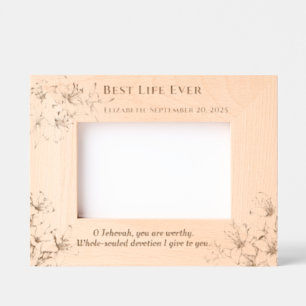 JW Baptism Gift-Keepsake for new Sisters Etched Frames