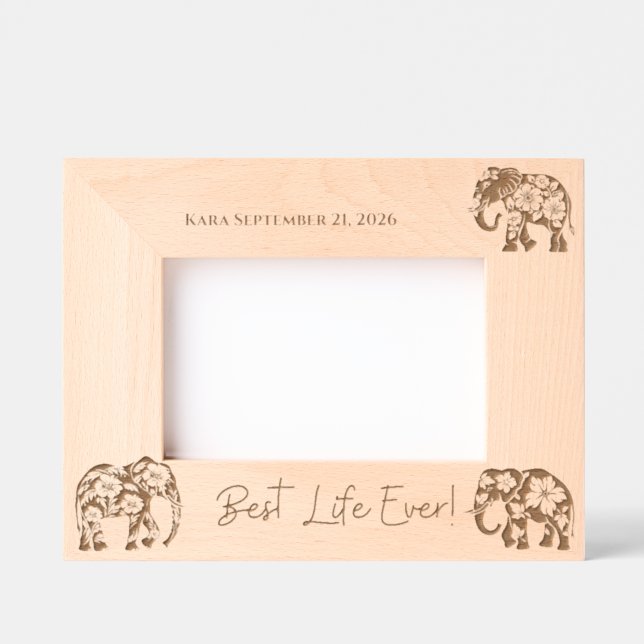 JW Baptism Keepsake -Personalized! Etched Frames (Front)