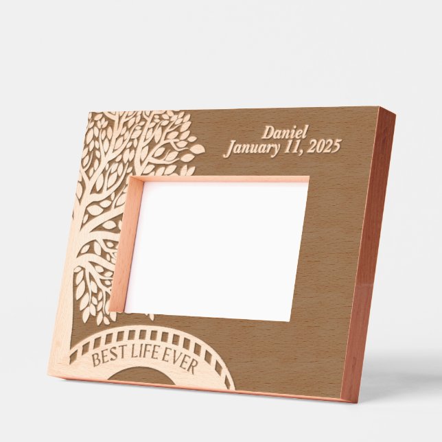 JW Baptism Personalized Keepsake Gift Etched Frames (Left)