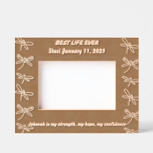 JW Baptism Personalized Keepsake Gift Etched Frames