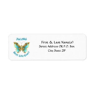 JW "Best Life Ever" Return Address Labels