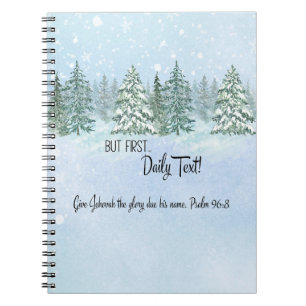 JW "but first, Daily Text!" Notebook for Brothers