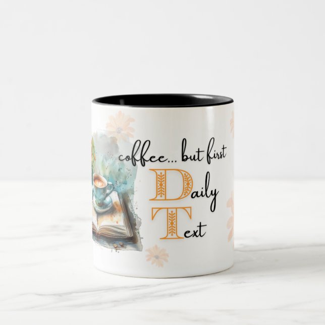JW "Coffee... but first Daily Text" Mug (Center)
