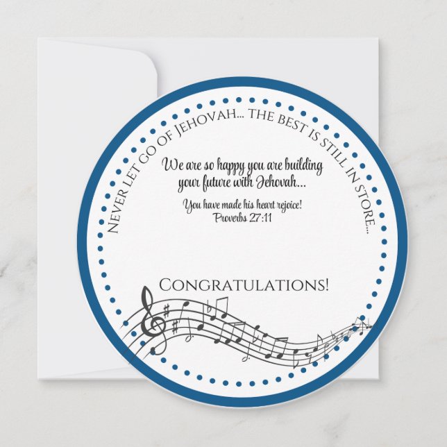 JW Congratulations on Your Baptism Card (Front)