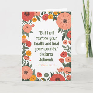 JW Encouragement Greeting Card Jeremiah 30:17