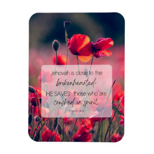 JW Encouraging Magnet Psaum 34:18