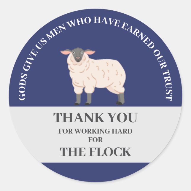 Jw Gifts Elders "Gifts in Men"  Classic Round Sticker (Front)