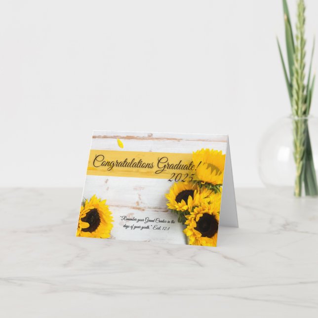 JW High School Graduation Card Eccl. 12:1 (Front)