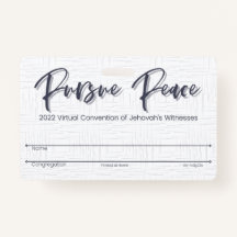 JW Keepsake Convention Badge Card | Thatched