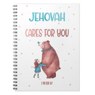 JW Kids Gift-1 Peter 5:7 Jehovah cares for you Notebook