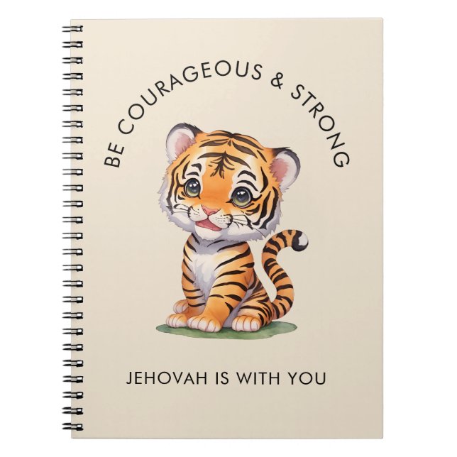 JW Notebook for Kids, Be Courageous & Strong (Front)