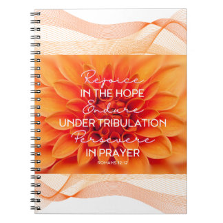 JW Notebook Romans 12:12 Rejoice Endure Persevere
