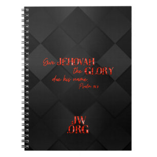 JW Notepad for Brothers in Red/Black Notebook