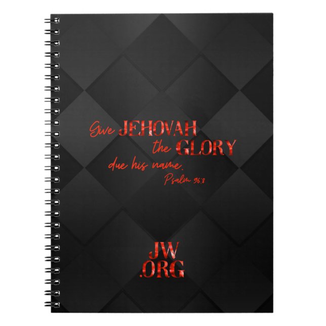 JW Notepad for Brothers in Red/Black Notebook (Front)