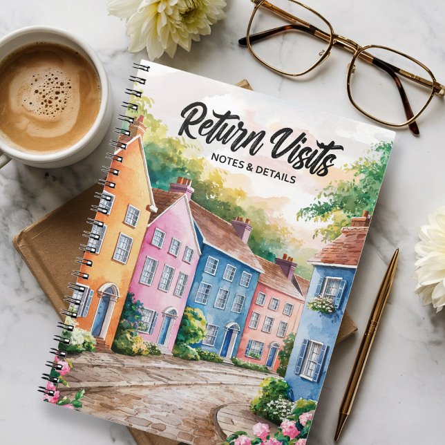 JW Return Visits Notes And Details Spiral Notebook (Creator Uploaded)