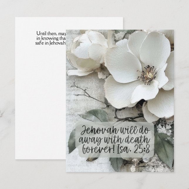 JW Sympathy Card (Front/Back)