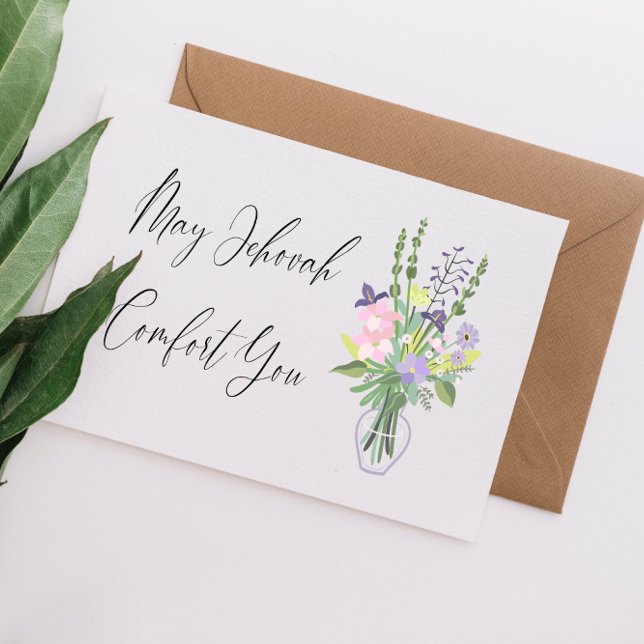  JW Sympathy May Jehovah Comfort You  Card (Creator Uploaded)