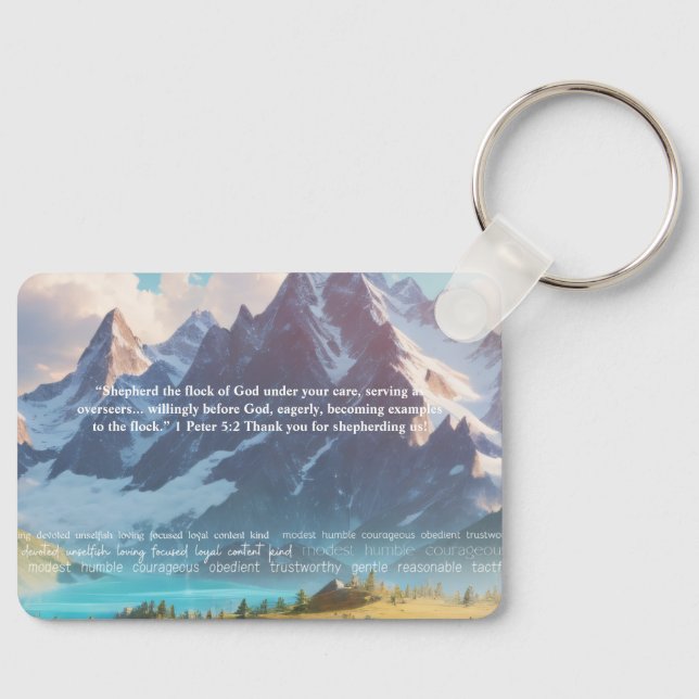 JW Thank You for Shepherding Us Elders Keychain (Front)