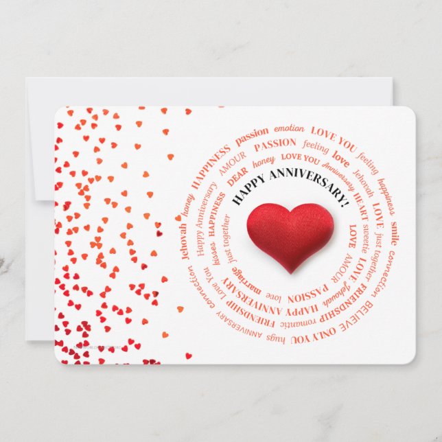 JW Wedding Anniversary Card  (Front)