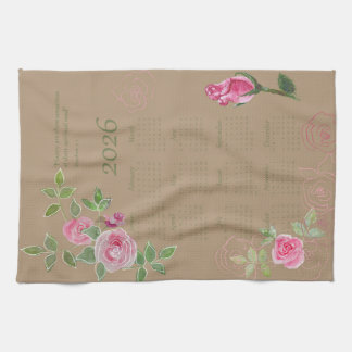 JW year text customize with calendar  Kitchen Towel