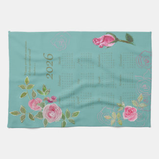 JW year text customize with calendar  Kitchen Towel
