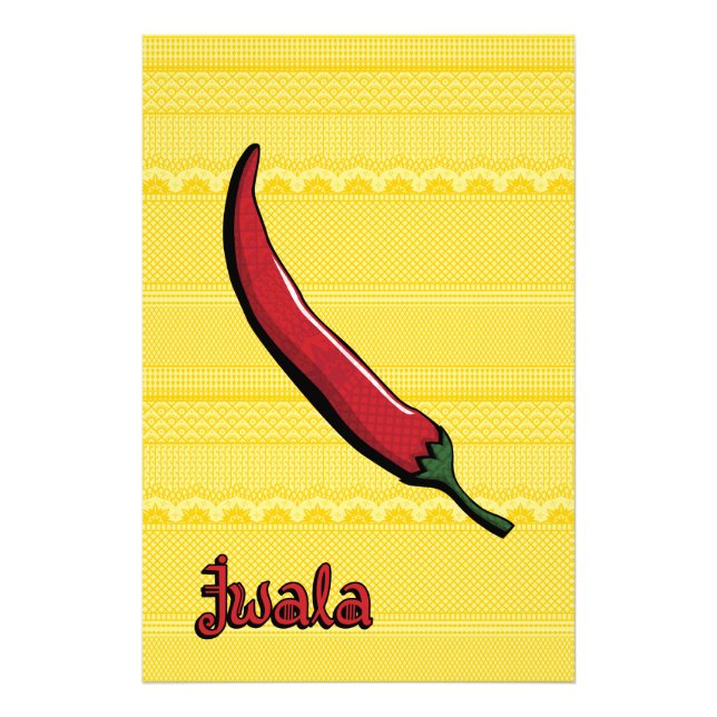 Jwala Chili Pepper Art Print (Front)