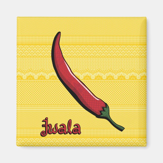 Jwala Chili Pepper Magnet (Front)