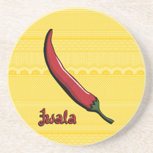 Jwala Chili Pepper Sandstone Coaster