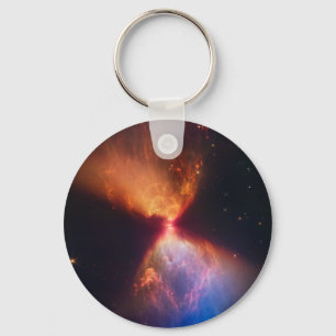 JWST Hourglass Protostar Formation Keychain